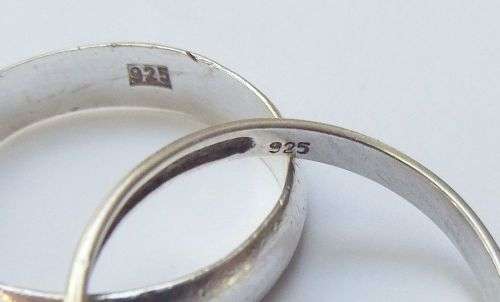 TO FILL THE GAPS !! A STERLING SILVER WEDDING BAND AND STERLING SILVER POINTER RING !! WIN BOTH !!