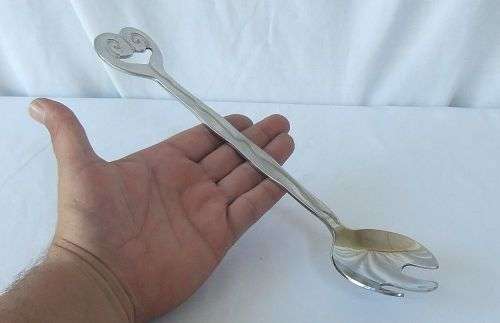 ONE HALF OF A SET OF SALAD SERVERS BY CARROL BOYES !! THE SET SELLS FOR $124.99 - BARGAIN HERE !!