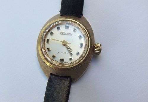 A LOVELY VINTAGE GENUINE CITIZEN LADIES WATCH IN PERFECT WORKING CONDITION - WIND UP -NOT BATTERY !!