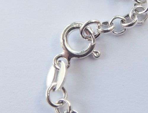 AN AWESOME EXTRA LONG 80 CM ROUND LINK STERLING SILVER NECKLACE IN EXCELLENT CONDITION !! MUST HAVE
