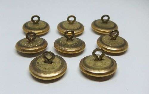 R1 START !! EIGHT VERY COOL VINTAGE BUTTONS OF THE SOUTH AFRICAN NAVY !! FREE COMBINING !!