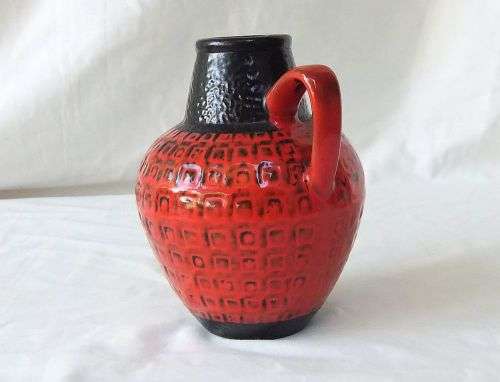 Exceptional find !! A rare Vintage mid century pottery ewer vase made in Germany by Marzi & Remy !!