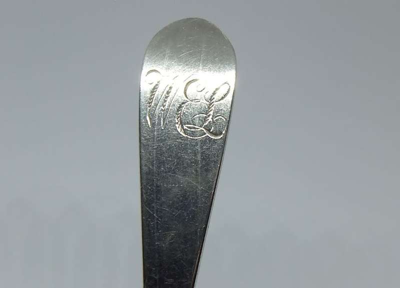 AMAZING FIND !! AN 1831 HALLMARKED STERLING SILVER SPOON BY IMPORTANT SILVERSMITH WILLIAM BATEMAN II