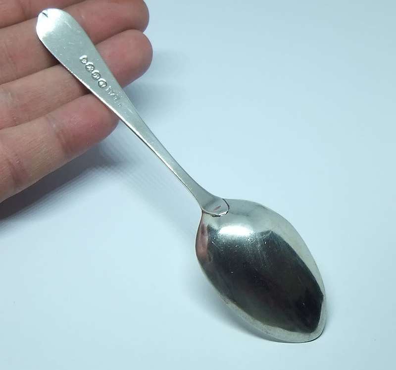 AMAZING FIND !! AN 1831 HALLMARKED STERLING SILVER SPOON BY IMPORTANT SILVERSMITH WILLIAM BATEMAN II