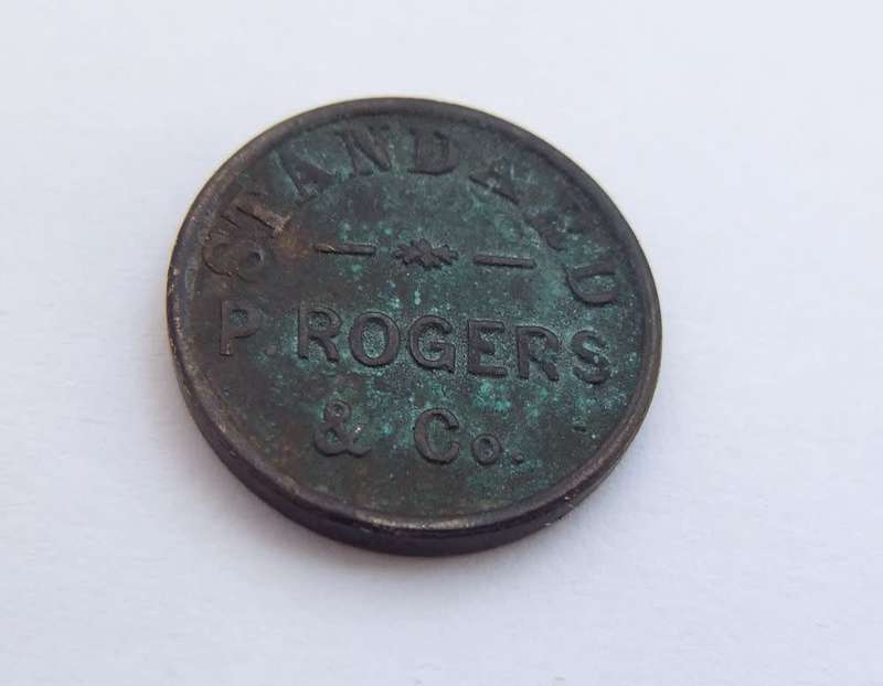 An antique token for Standard , P . ROGERS & CO - 1 Dram