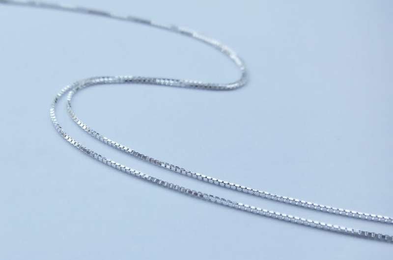 A genuine sterling silver necklace and genuine Mabe pearl pendant - Brand new - Boxed