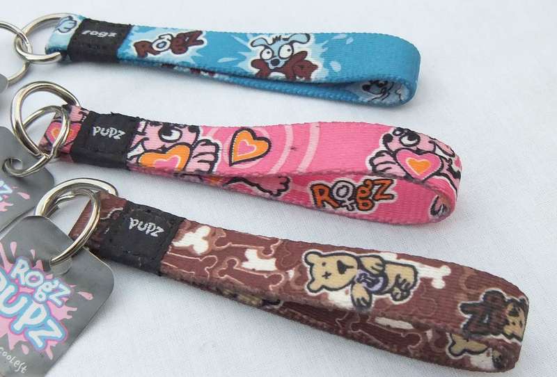 60 On auction !! New old stock !! 60 Rogz Pupz puppy motif keyrings - bid per keyring to take all