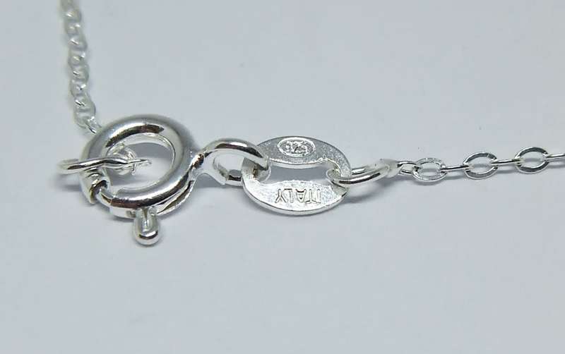 A sterling silver pendant with Mabe pearl and faceted inset plus brand new sterling silver necklace