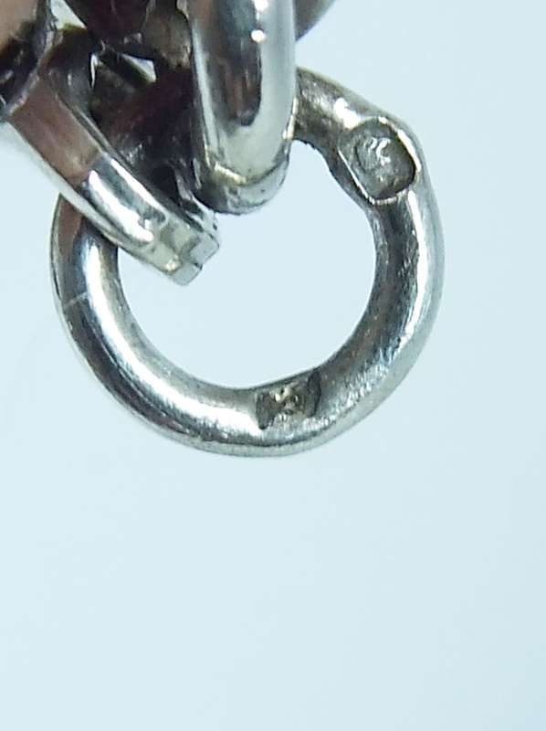 A unique heavy vintage hallmarked silver twist style necklace with a sterling silver clasp