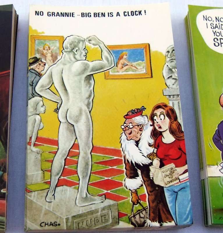 400 Naughty vintage postcards - Unused - You are bidding per postcard - Conversation starters