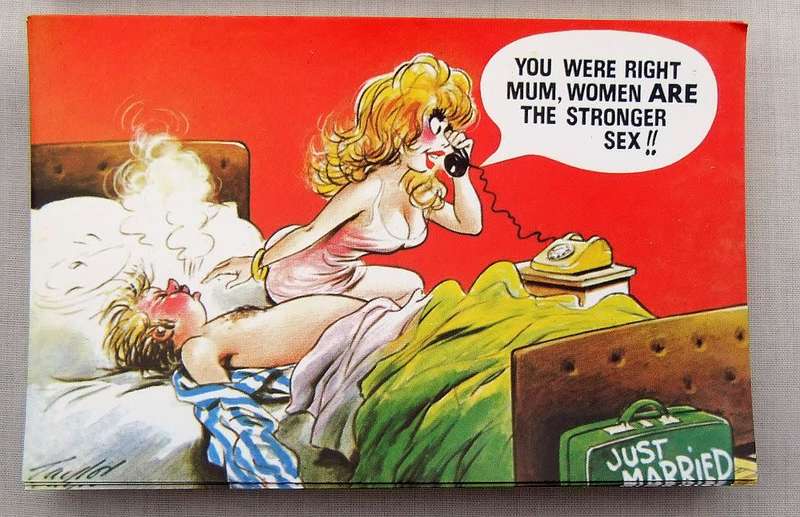 350 Naughty new vintage postcards - Unused - You are bidding per postcard - Conversation starters