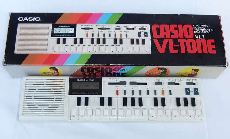 A truly rare vintage 1981 Casio VL - Tone electronic instrument & calculator with original box