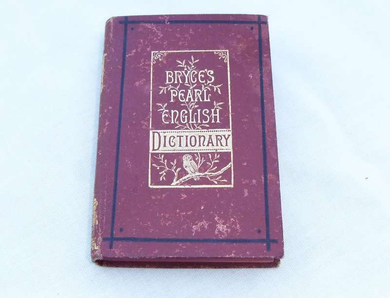 Super rare - Late 1800`s / early 1900`s - miniature book - Bryce`s Pearl English Dictionary