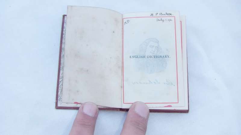 Super rare - Late 1800`s / early 1900`s - miniature book - Bryce`s Pearl English Dictionary
