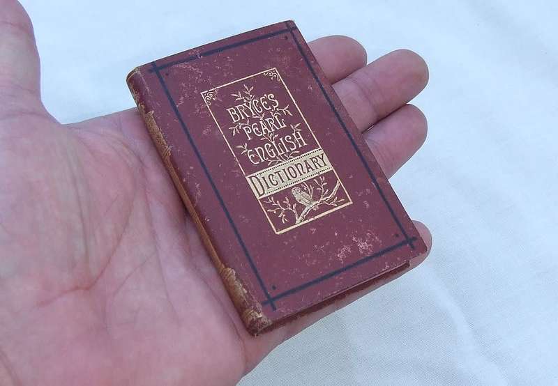 Super rare - Late 1800`s / early 1900`s - miniature book - Bryce`s Pearl English Dictionary