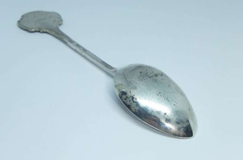 A vintage commemorative silverplate teaspoon made for the R.M.S Windsor Castle - Union Castle