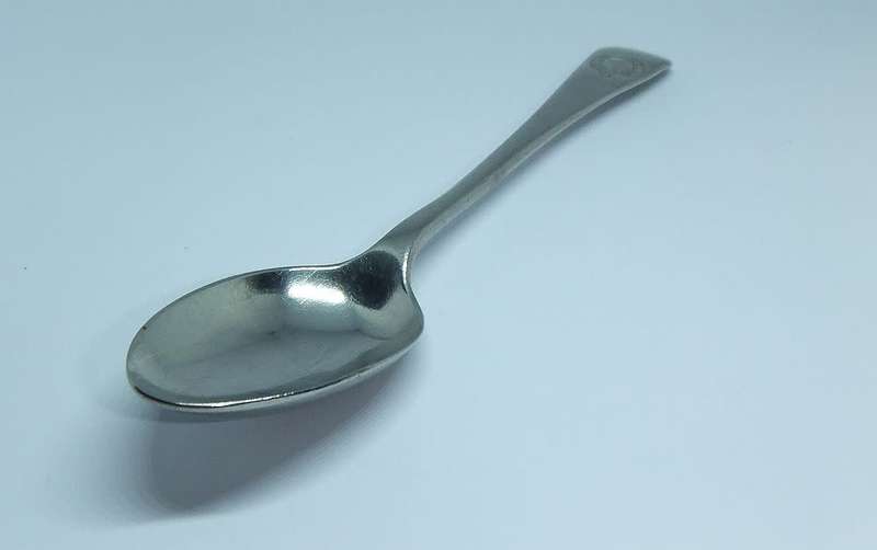 A vintage commemorative silverplate teaspoon made for the Union Castle Shipping Line