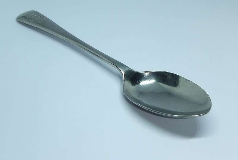 A vintage commemorative silverplate teaspoon made for the Union Castle Shipping Line