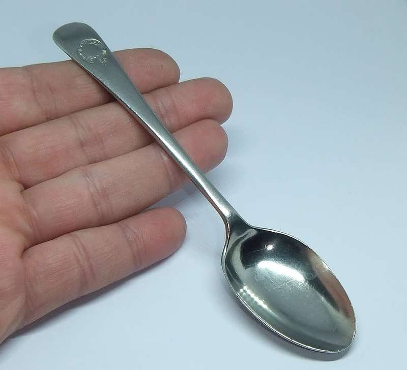 A vintage commemorative silverplate teaspoon made for the Union Castle Shipping Line
