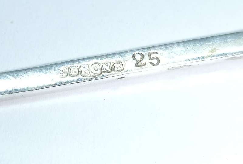A vintage commemorative silverplate teaspoon made for the R.M.S Garth Castle - Union Castle