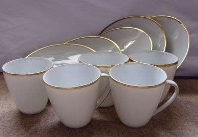 FIVE CUPS AND SAUCERS BY THOMAS GERMANY