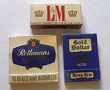 3 vintage cigarette advertising items