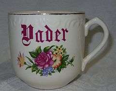 A very adorable sentimental mug - Vader / father - age unknown , possibly Victorian