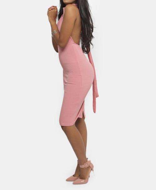 STUNNING BACKLESS MINK DRESS - SIZE MEDIUM & XLARGE