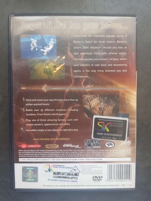 PS2 - DARK ALLIANCE - EXCELLENT CONDITION