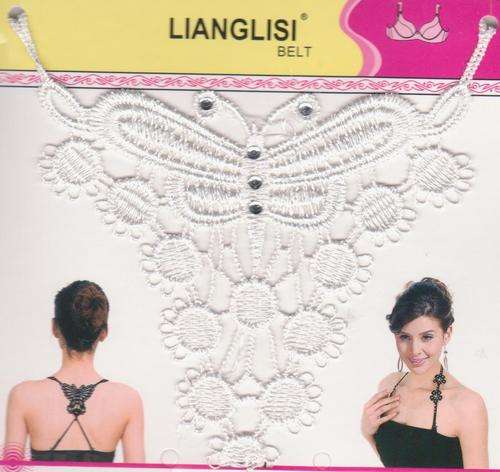 BEAUTIFUL WHITE BRA STRAP WITH DETAIL