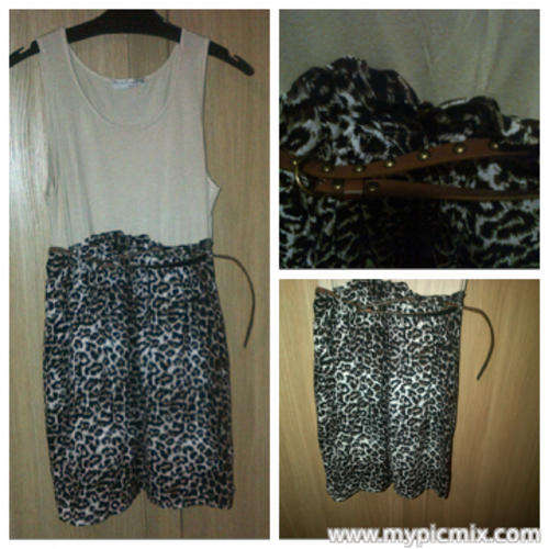 GORGEOUS ANIMAL PRINT DRESS WITH BELT