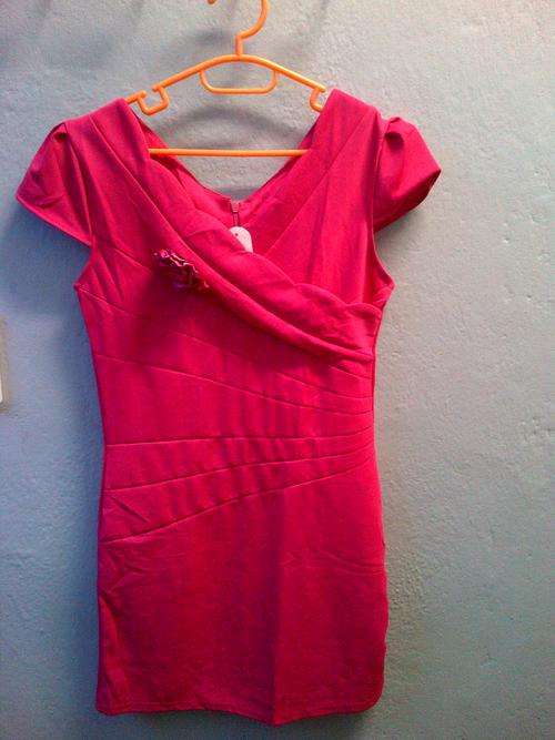 LATE ENTRY!!! PINK LADIES LONG TOP OR SHORT DRESS - TO FIT SIZE 34 - 36