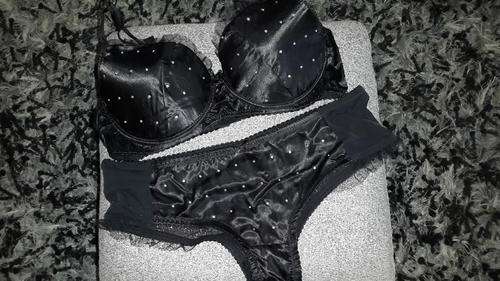 SEXY BLACK BRA SET - C & D CUPS