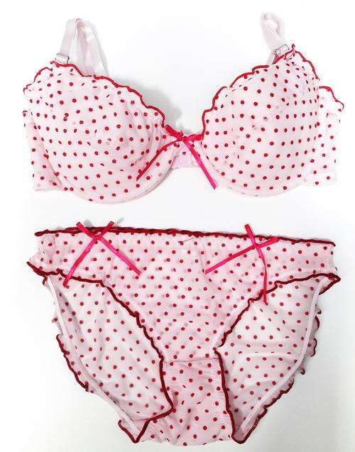 LATE ENTRY!!!! BEAUTIFUL POLKA BRA SET - B & C CUPS