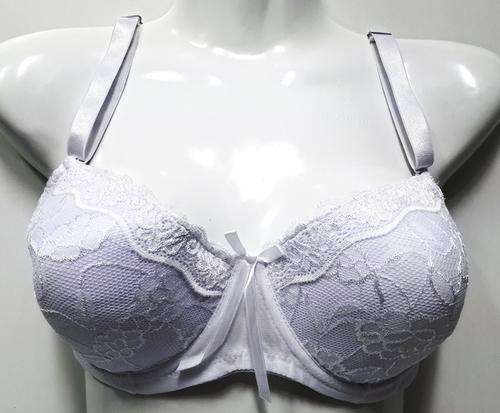 GORGEOUS WHITE PADDED BRA - D CUPS