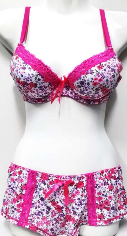 LATE ENTRY!!!! GORGEOUS FLORAL BRA SET!!! 3 COLOURS AVAILABLE!!