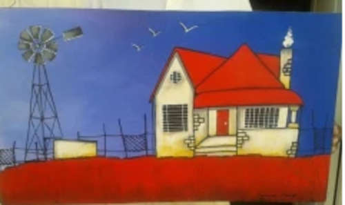 Acrylic by SA artist, Mariana Cronje - 610cm X 360cm