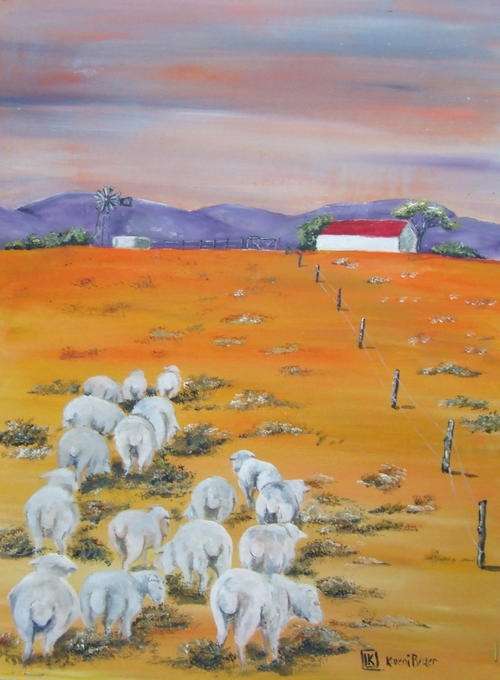 Acrylic by SA artist, Kareni Bester - 400mm x 290mm on canvas
