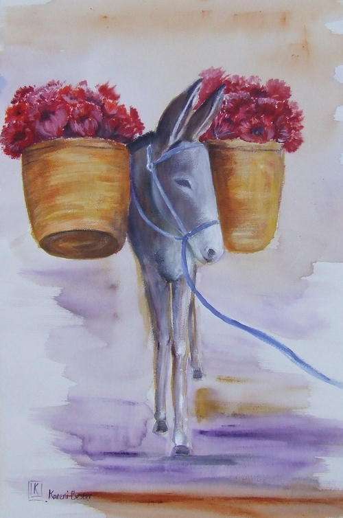 Acrylic by SA artist, Kareni Bester - 400mm x 250mm on canvas