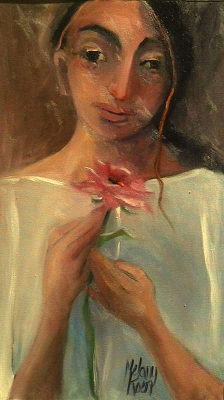 Carefree - Oil by SA artist, Melany Koen - 280mm x 490mm