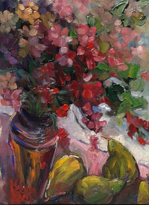 Red - Oil by SA artist, Melany Koen - 290mm x 400mm
