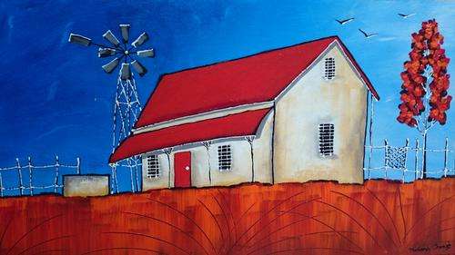 Acrylic by SA artist, Mariana Cronje - 610mm X 360mm