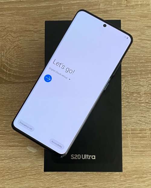 BLACK FRIDAY: SAMSUNG GALAXY S20 ULTRA 128GB DUAL SIM - BLACK - LIKE NEW  - 3 MONTHS WARRANTY