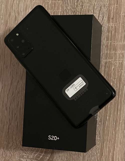 SAMSUNG GALAXY S20 PLUS 128GB DUAL SIM - BLACK - LIKE NEW - 3 MONTHS WARRANTY