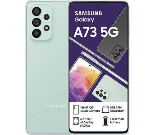 SAMSUNG GALAXY A73 5G 128GB DUAL SIM l GREEN