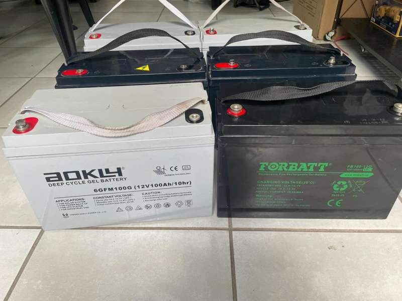 100Ah Deep Cycle Gel Batteries