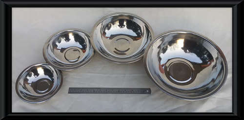 Stainless steel mixing bowls