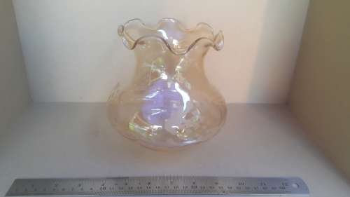 Antique glass lamp shade
