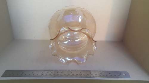Antique glass lamp shade