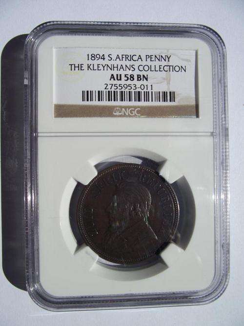 1894 PENNY FROM THE KLEYNHANS COLLECTION AU58BN AT CRAZZY R1 START